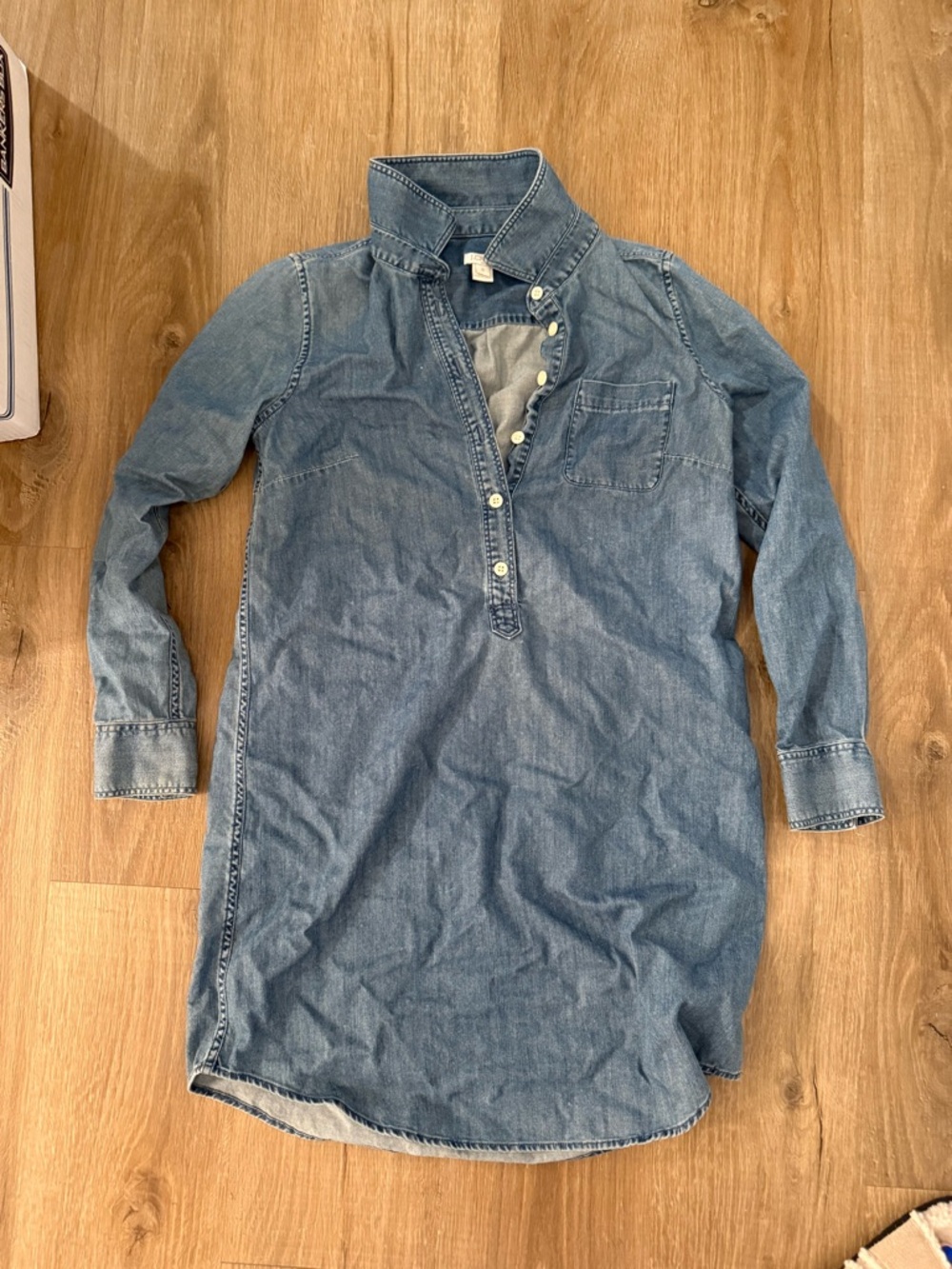 J. Crew Chambray Denim Shirt Dress